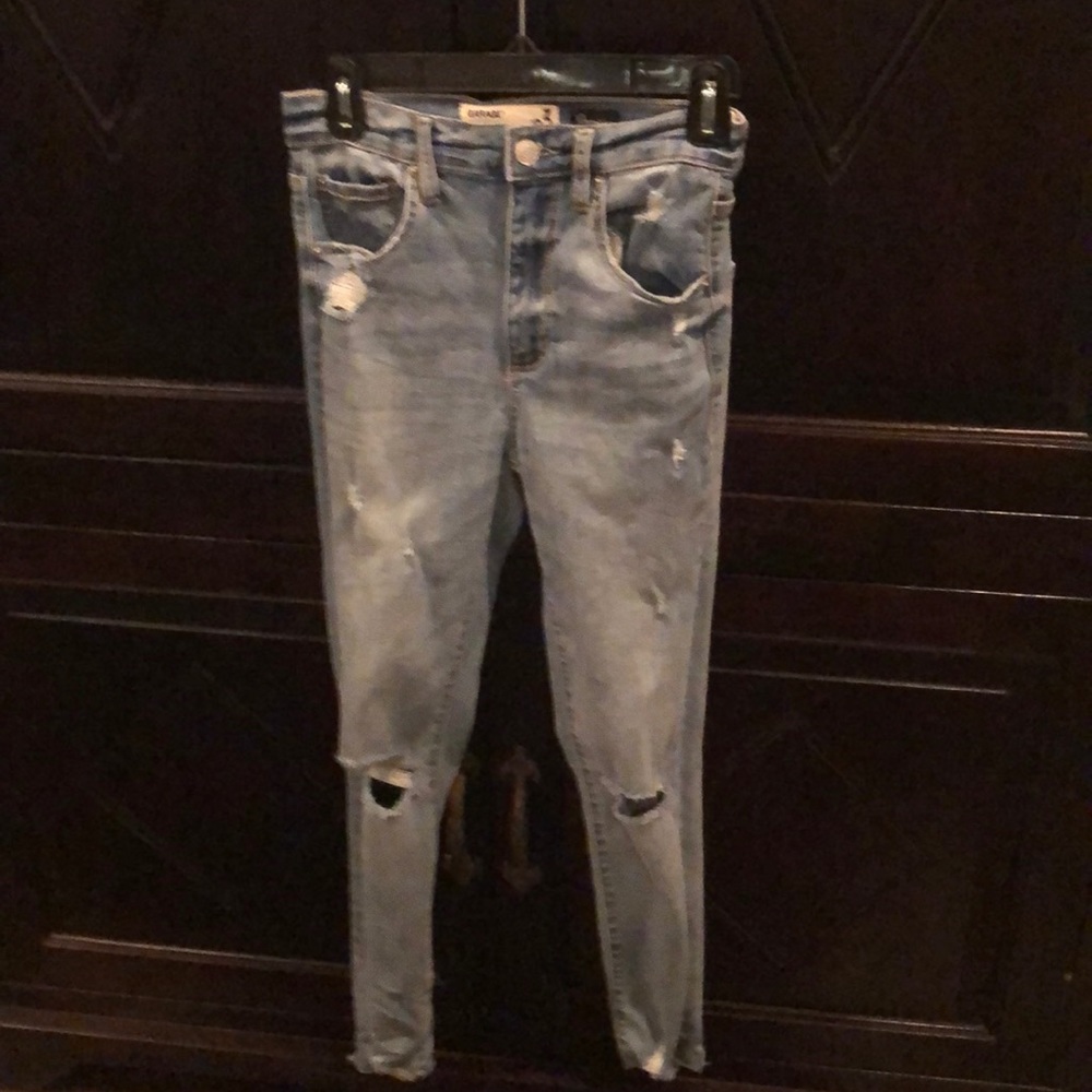 COPY - Light colored distressed ultra high waiste…